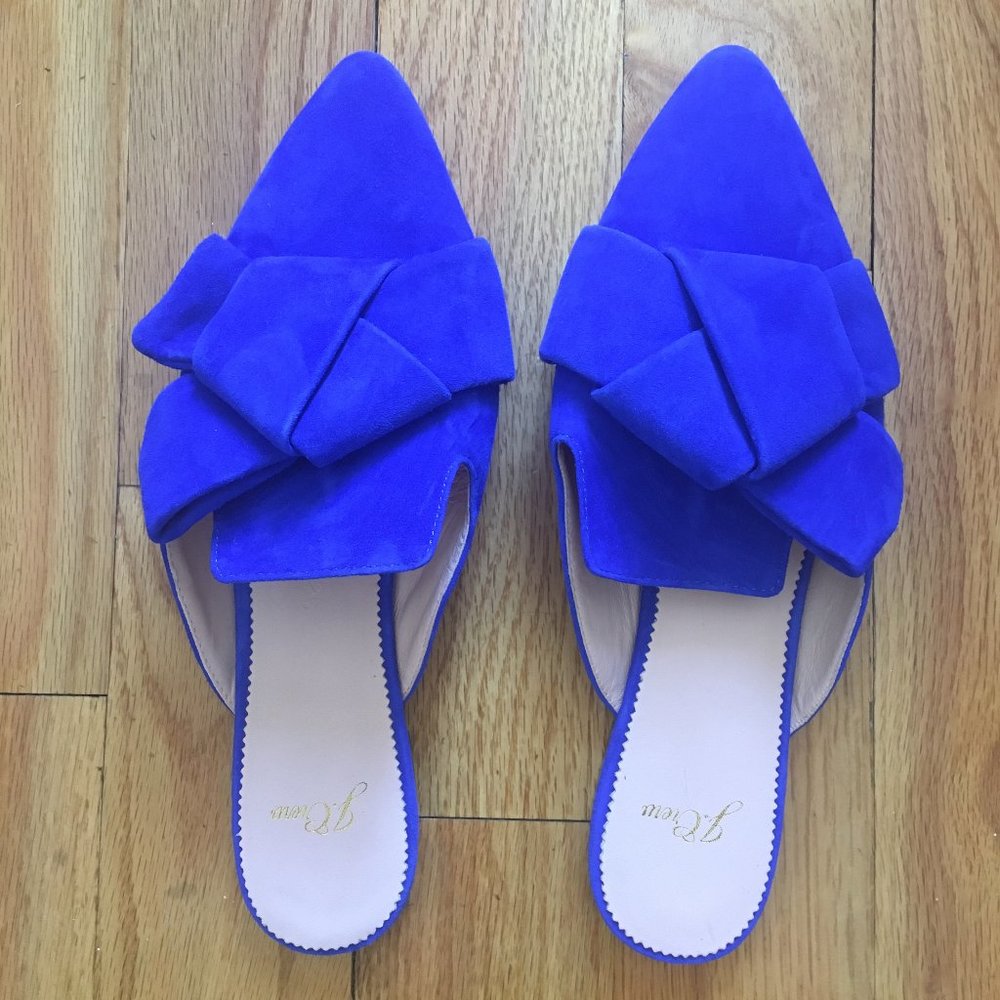 J. Crew Pointed-toe Slides in Suede